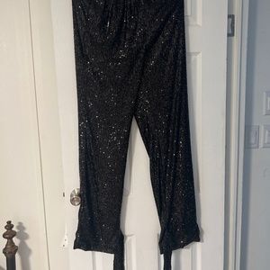 NWT Jonathan Simkhai black sequin pants
